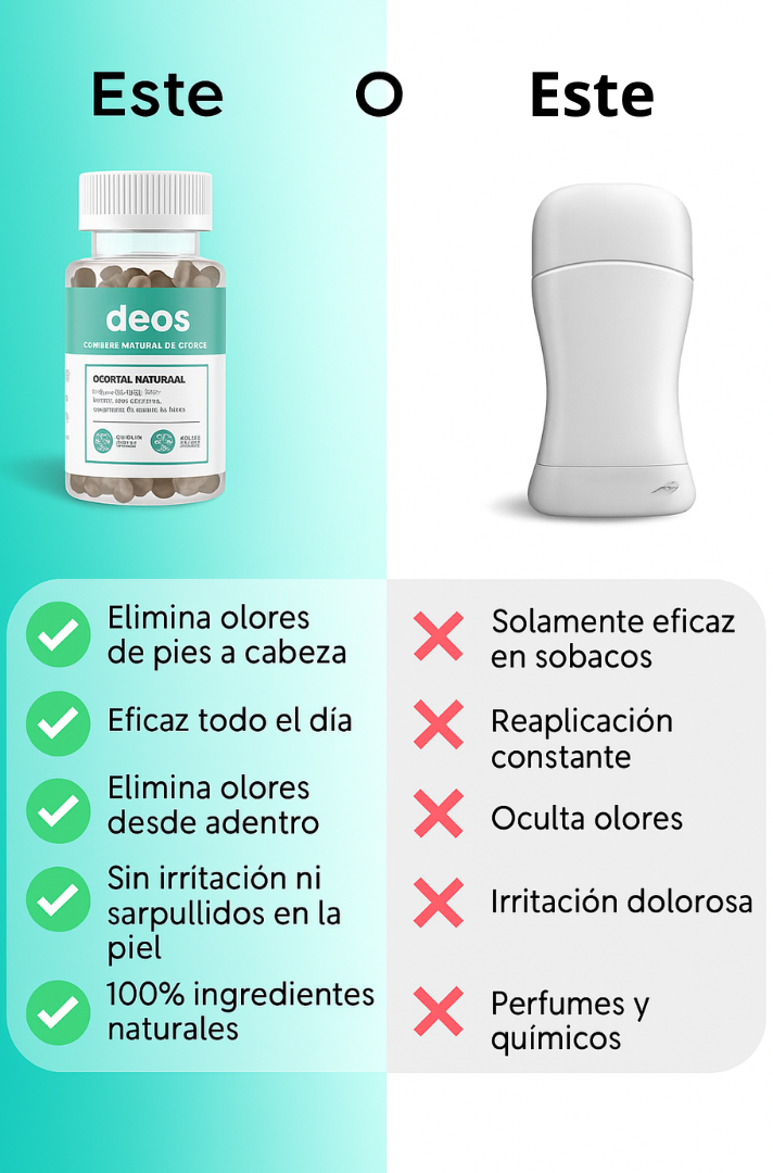 DEOS, DESODORANTE INTERNO